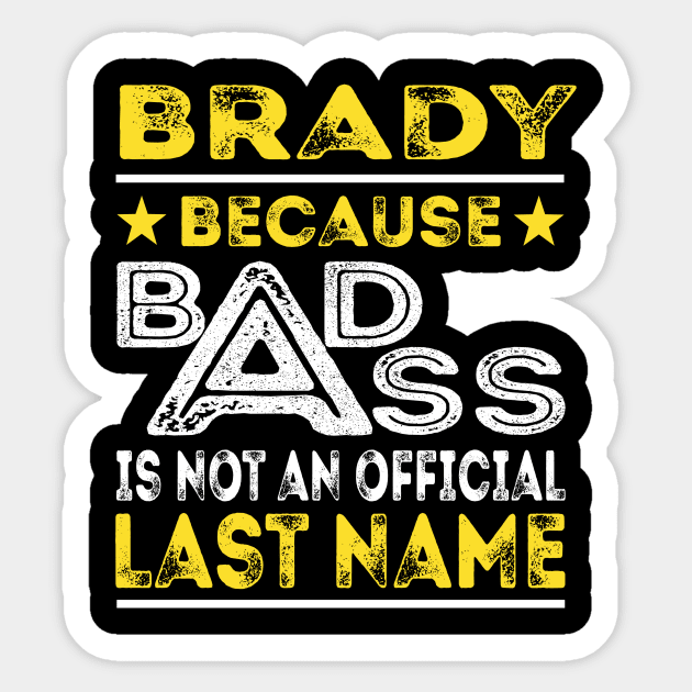 BRADY Sticker by Middy1551